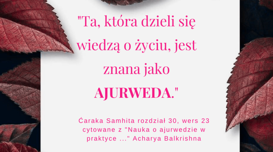 Ajurweda cytat